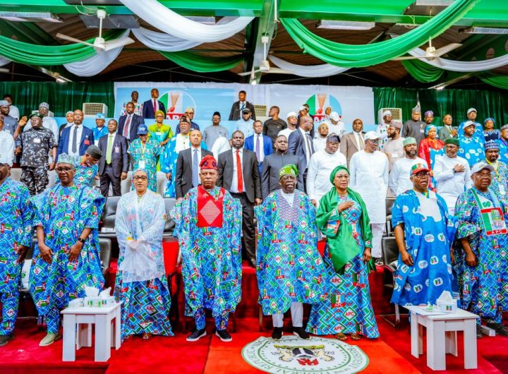 Tinubu at APC National Convention.
