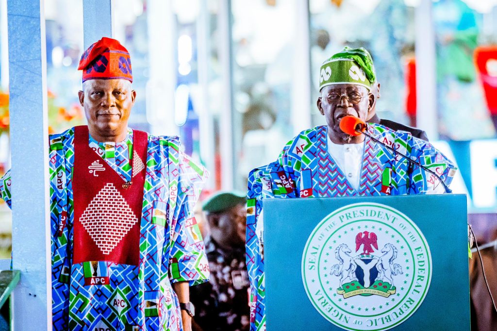 President Bola Tinubu and and Vice President Kashim Shettima during the APC National Convention in Abuja. Photo credit: State House Abuja