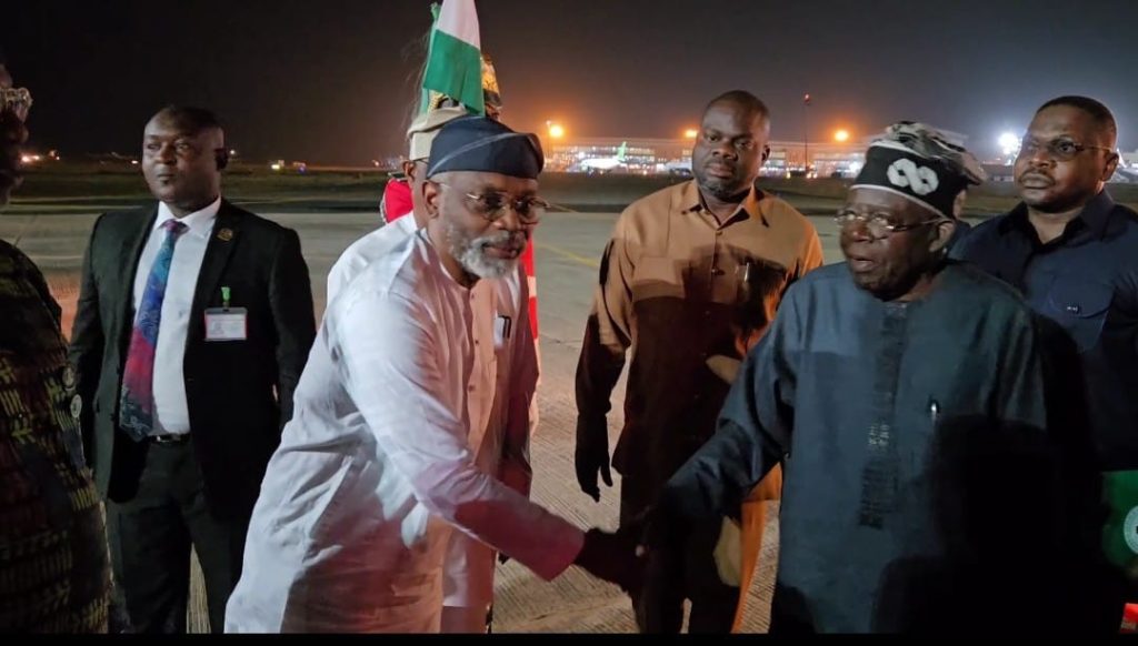 President Tinubu returns to Abuja