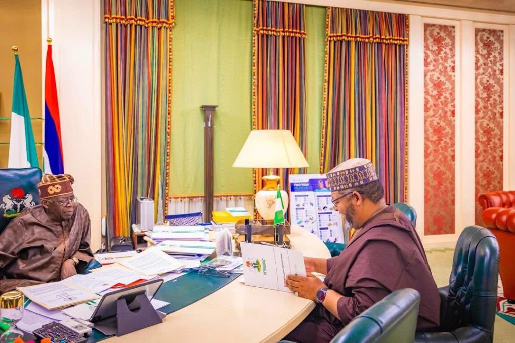 President Bola Tinubu and the Executive Chairman of PiCNG, Ismaeel Ahmed