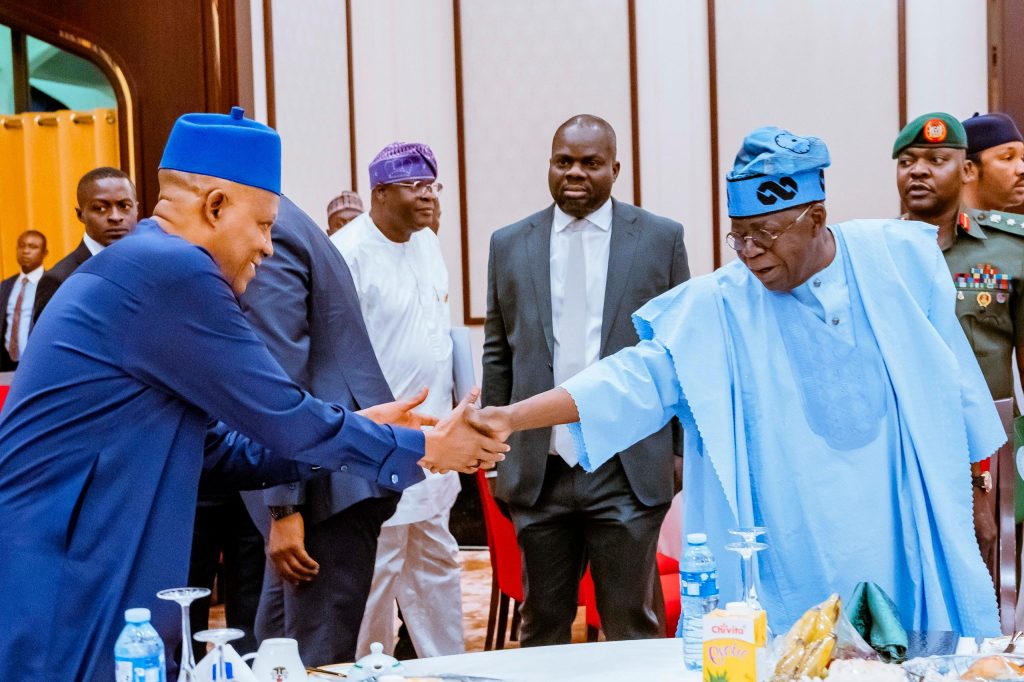 President Bola Tinubu speaking on Monday during the interfaith breaking of the fast with traditional and religious leaders at the Presidential Villa