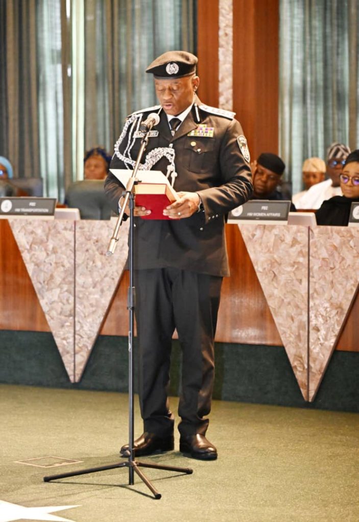 Tinubu swears in Disu as new IGP