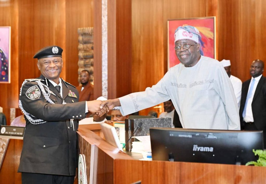 Tinubu swears in Disu as new IGP