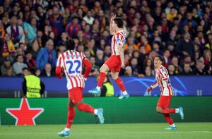 Atlético Madrid stun Barcelona 2-0 at Camp Nou after Pau Cubarsí's Red card, take Champions League control