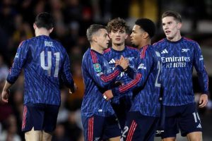 Eze fires Arsenal to crucial win as Man City stage late comeback to reach FA Cup Final