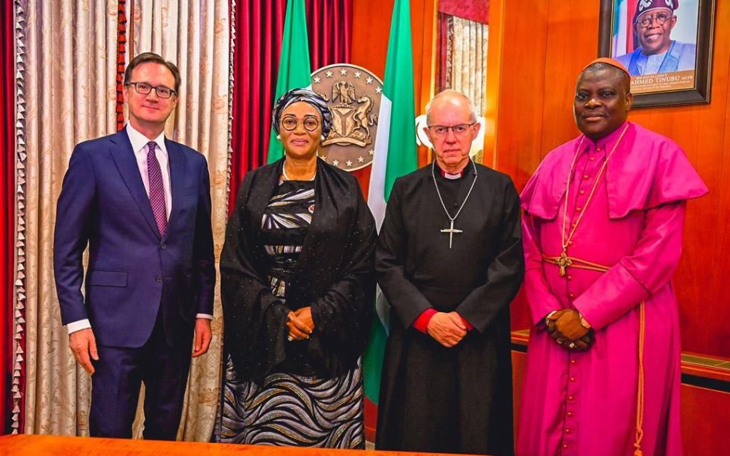 First Lady engages former Archbishop of Canterbury on interfaith dialogue