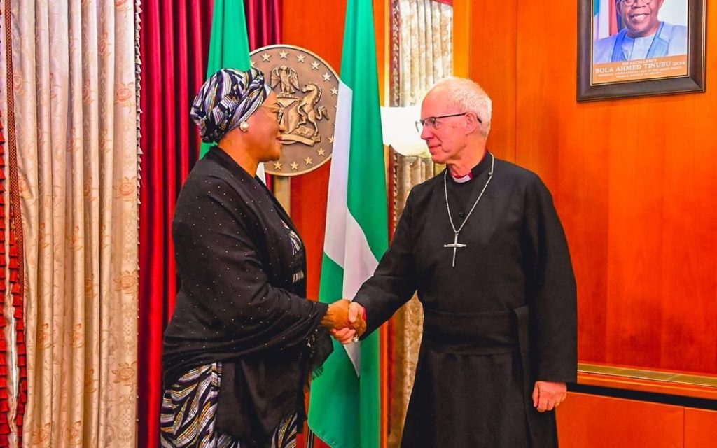 First Lady engages former Archbishop of Canterbury on interfaith dialogue