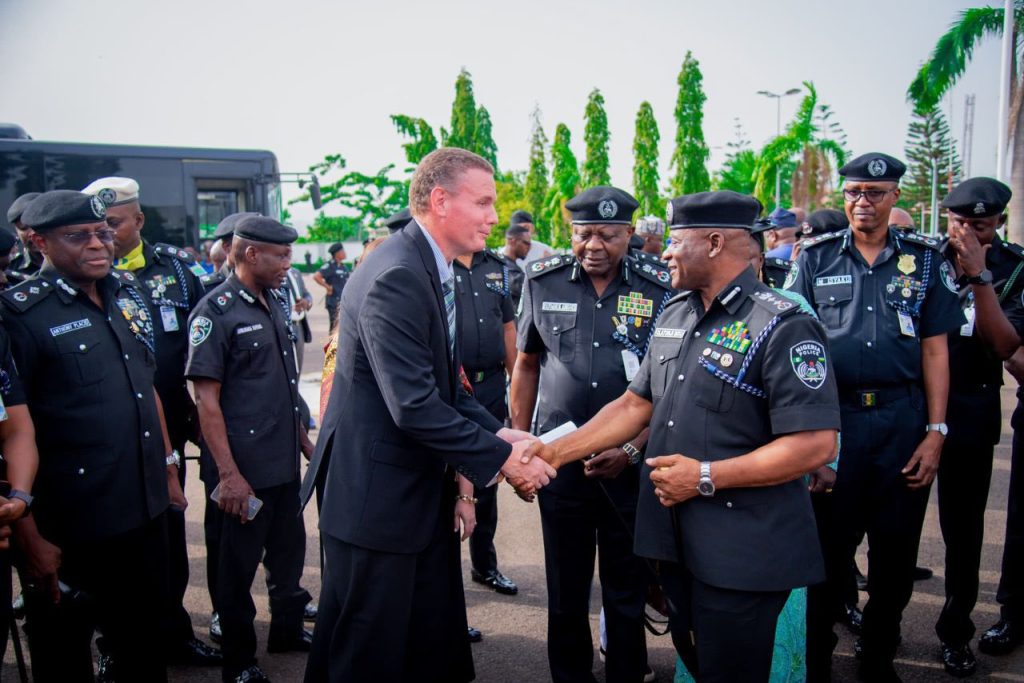 IGP Disu receives protective gear donated by US group