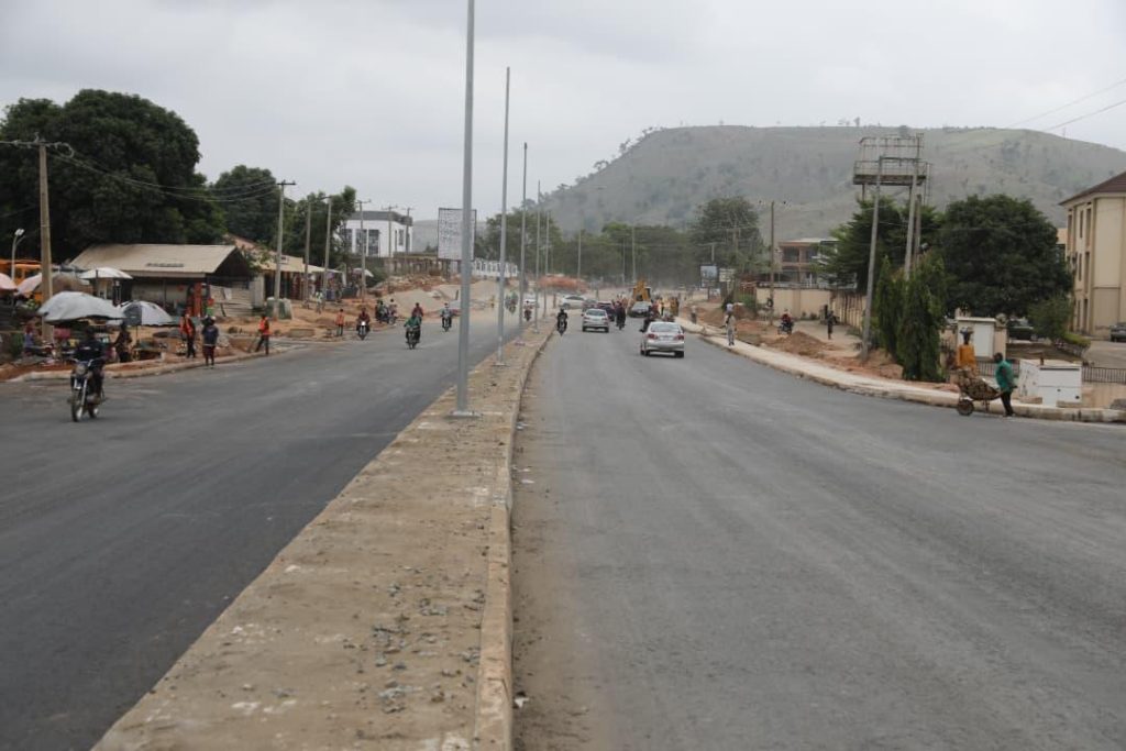 Ongoing construction of karu road