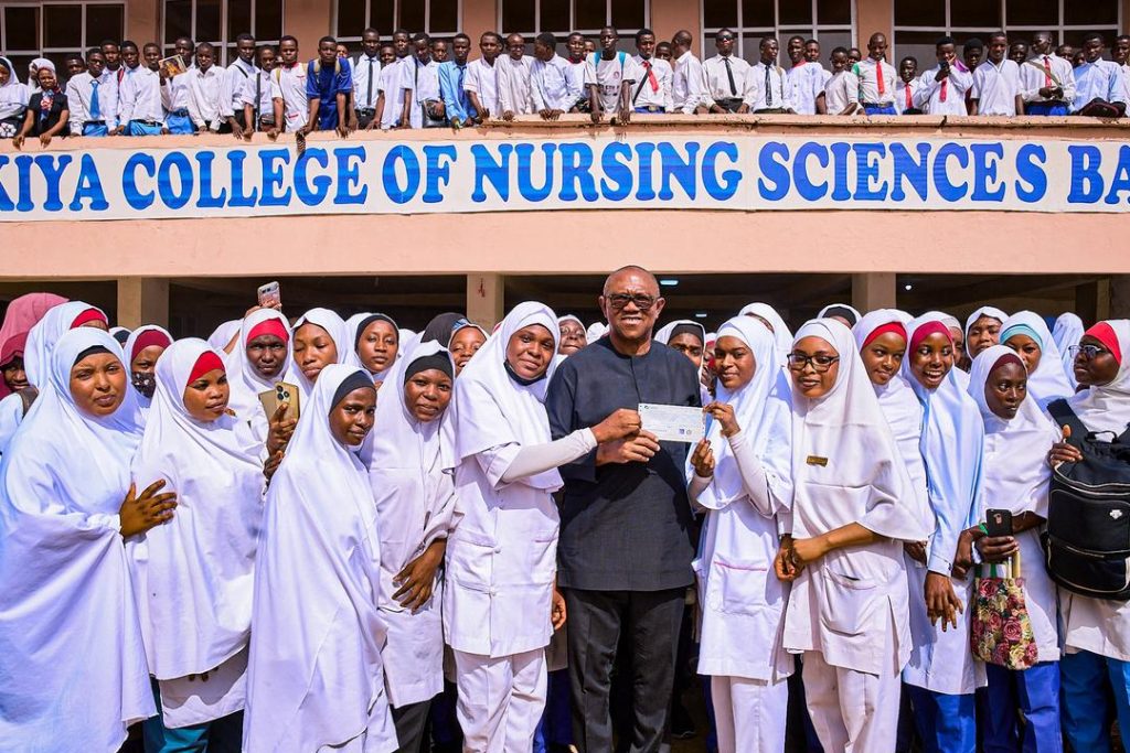 Obi donates ₦10m to Bauchi Nursing College, reaffirms commitment to health sector development
