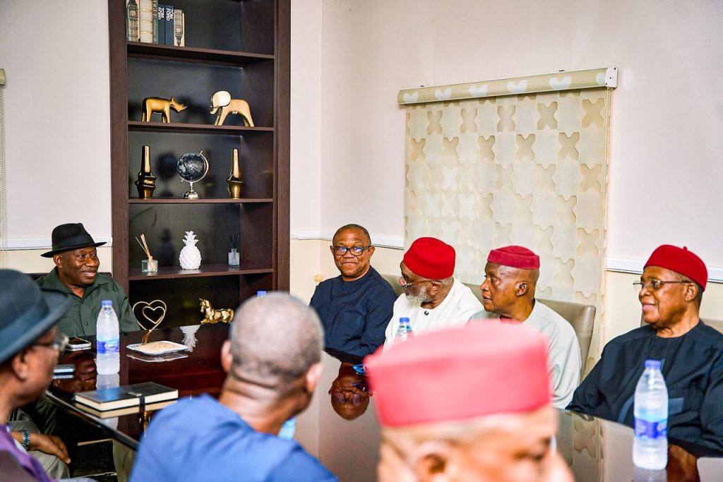 2027 race heats up as Obi, South-East leaders meet Jonathan over Nigeria’s future