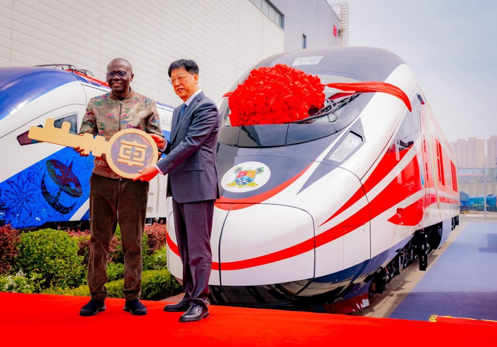PHOTONews: Sanw-Olu receives new set of 24-car trains to strengthen the Lagos Red Line fleet