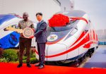 PHOTONews: Sanw-Olu receives new set of 24-car trains to strengthen the Lagos Red Line fleet