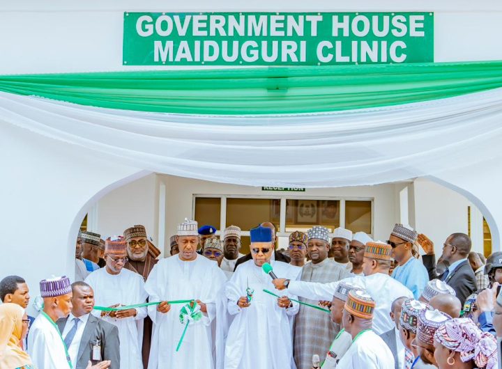 Shettima commissions Governors office in Maiduguri