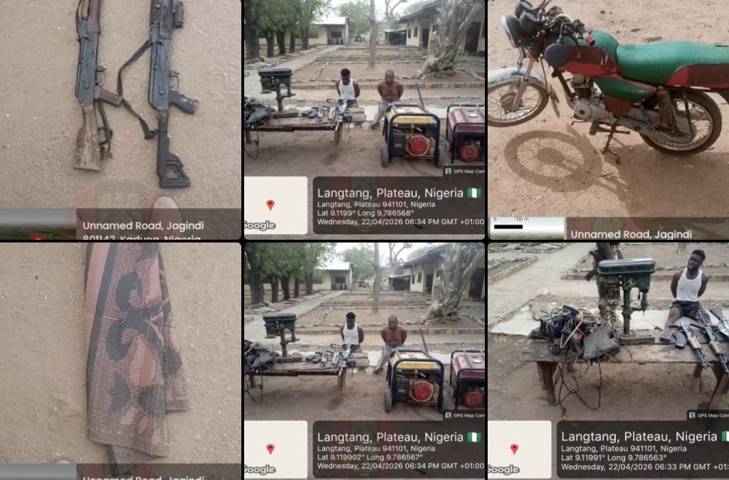 Troops dismantle illegal arms manufacturing hub, arrest suspect, recover weapons in Plateau, Kaduna