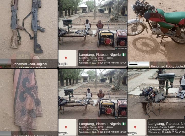 Troops dismantle illegal arms manufacturing hub, arrest suspect, recover weapons in Plateau, Kaduna