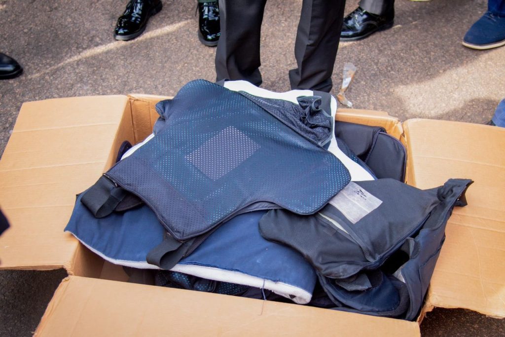 IGP Disu receives protective gear donated by US group