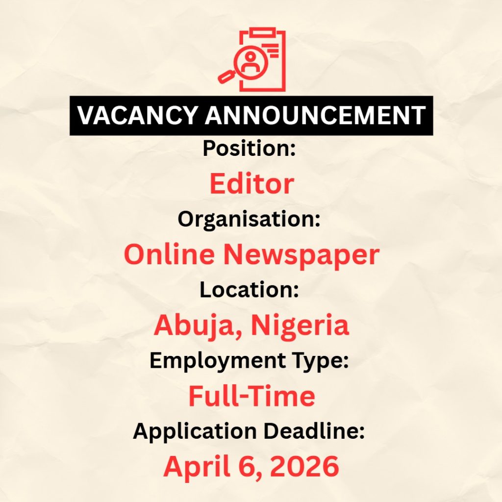Vacancy Announcement