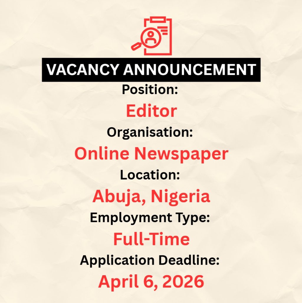 Vacancy Announcement