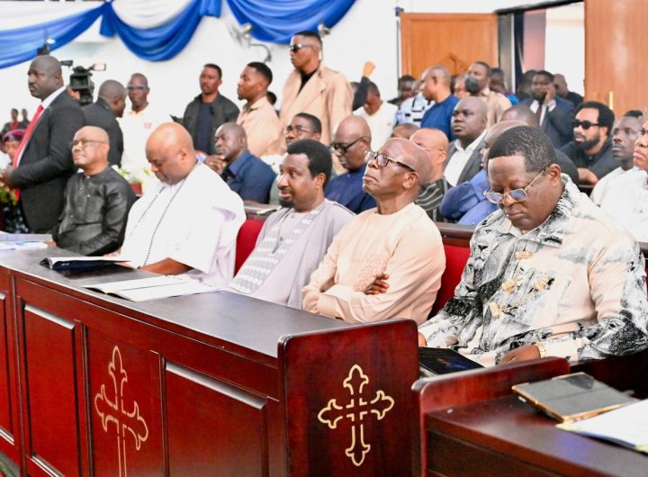 Wike, Akpabio, Umahi, Oshiomole pay final respects to Senator Mpigi in Rivers