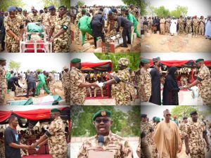 In a solemn and emotionally charged ceremony, the nation on Wednesday, 15 April 2026, laid to rest Late Brigadier General Omo Braimah, Captain Azubuike Michael Esimai, and other gallant soldiers who paid the supreme price in the line of duty.