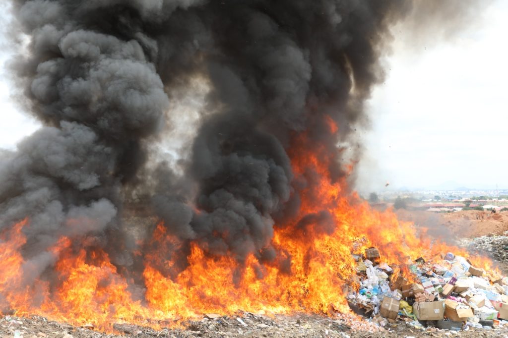 NAFDAC destroys counterfeit, expired and unwholesome products worth over ₦1.8 billion in Abuja 1 NAFDAC destroys counterfeit, expired and unwholesome products worth over ₦1.8 billion in Abuja