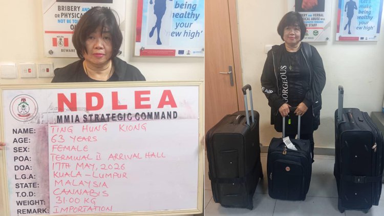 NDLEA intercepts Chinese grandma with large illicit drug consignment at Lagos airport 1 NDLEA intercepts Chinese grandma with large illicit drug consignment at Lagos airport