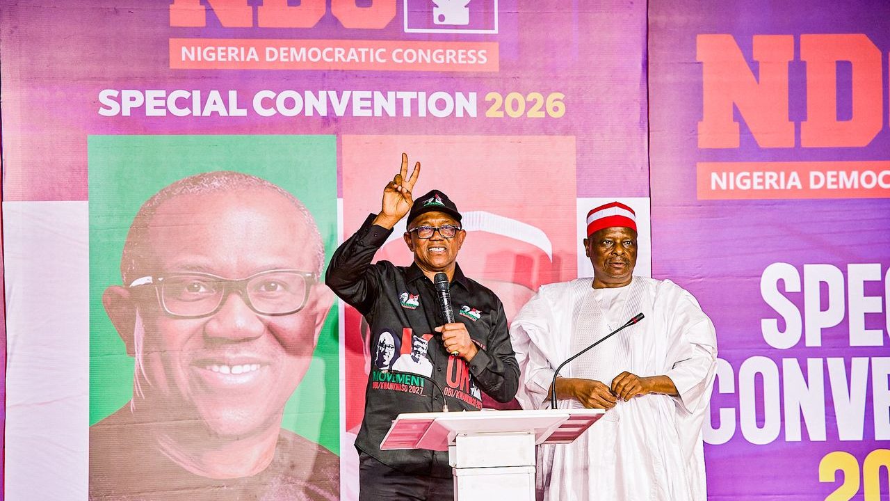 Peter Obi accepts NDC presidential ticket, names Kwankwaso running mate, unveils new Nigeria agenda 1 Peter Obi emerges as NDC presidential candidate for 2027 election