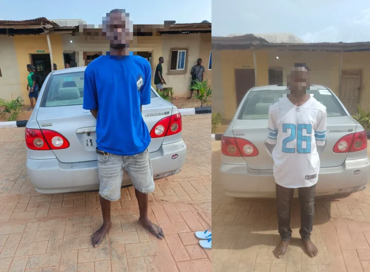 Police recover 3 stolen vehicles, live cartridges, arrest 2 armed robbers in Ogun 30 Police recover 3 stolen vehicles, live cartridges, arrest 2 armed robbers in Ogun