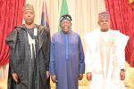 Zulum presents Borno APC governorship candidate Gubio to Tinubu