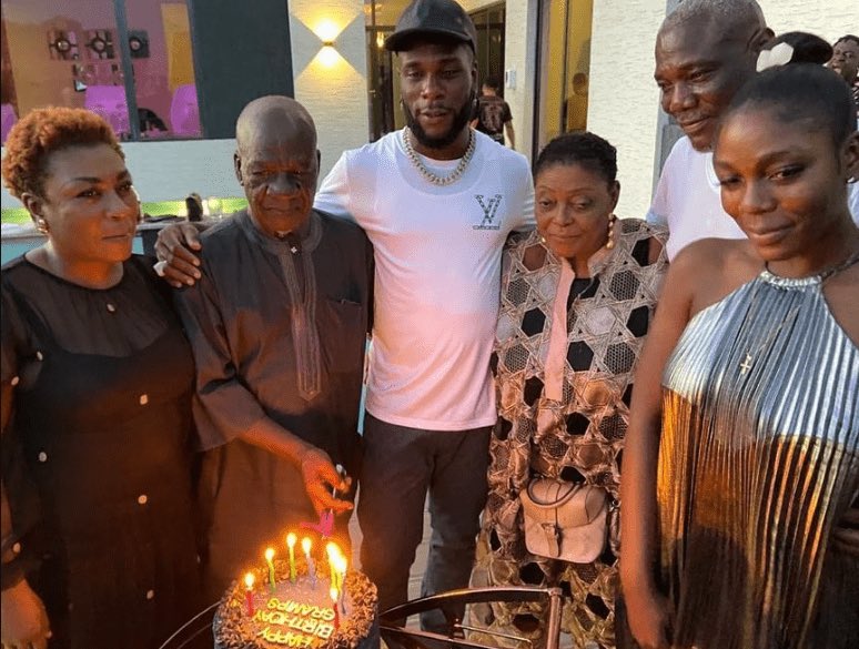 Burna Boy pays emotional tribute as grandfather Benson Idonije marks 90th birthday 1 Burna Boy pays emotional tribute as grandfather Benson Idonije marks 90th birthday