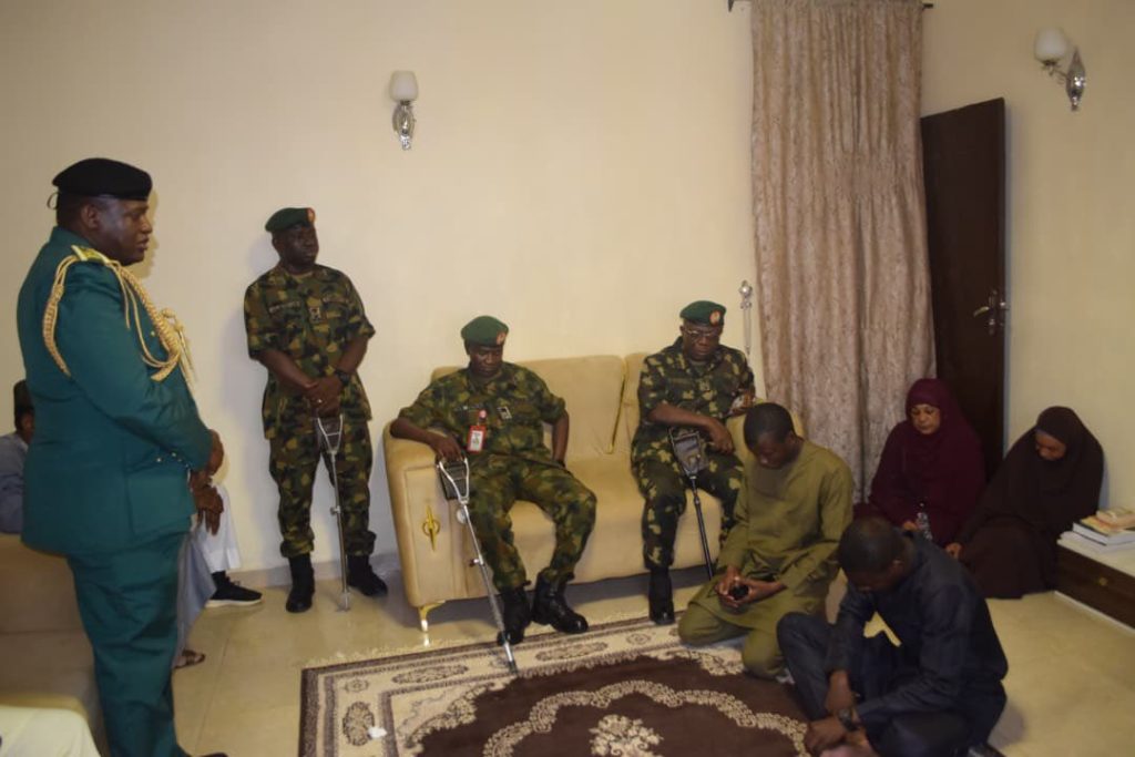 DHQ delegation pays condolence visits to family of late Maj. Gen. Rabe Abubakar in Katsina