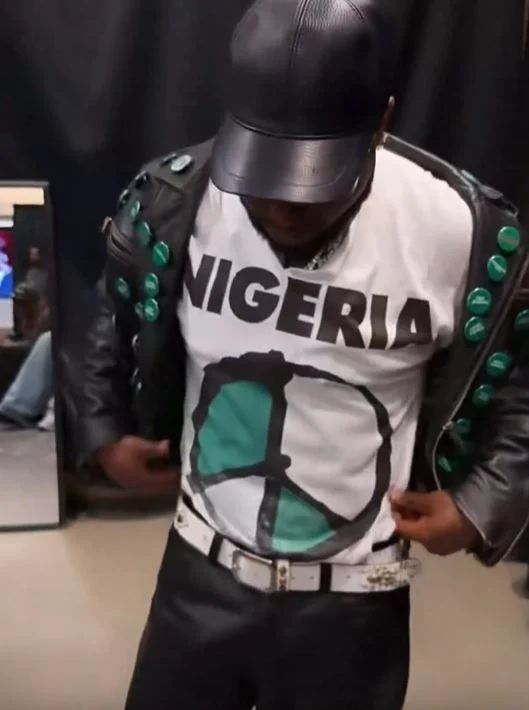 Davido wears jacket bearing names of abducted Oyo pupils, teachers at FIFA World Cup countdown concert 4 Davido wears jacket bearing names of abducted Oyo pupils, teachers at FIFA World Cup countdown concert