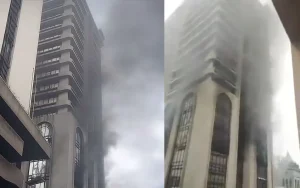 Fire engulfs multi-storey building housing Polaris Bank branch on Lagos Island 4 Fire engulfs multi-storey building housing Polaris Bank branch on Lagos Island
