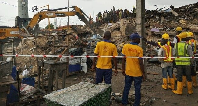 Lagos building collapse: 2 dead, 16 injured as rescue operation continues