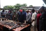 Mbah lauds DSS, Army, others as he inspects arms cache seized from ESN terrorists 34 Mbah lauds DSS, Army, others as he inspects arms cache seized from ESN terrorists