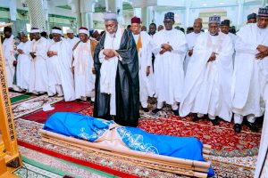 Shettima attends late Emir of Ngazargamu funeral in Yobe, says he was a symbol of unity, progress 2 Shettima attends late Emir of Ngazargamu funeral in Yobe