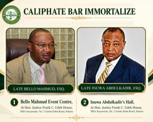 Sokoto NBA honours late Bello Mahmud, Inuwa Abdulkadir, names event centre and hall after legal icons 2 Sokoto NBA honours late Bello Mahmud, Inuwa Abdulkadir, names event centre and hall after legal icons
