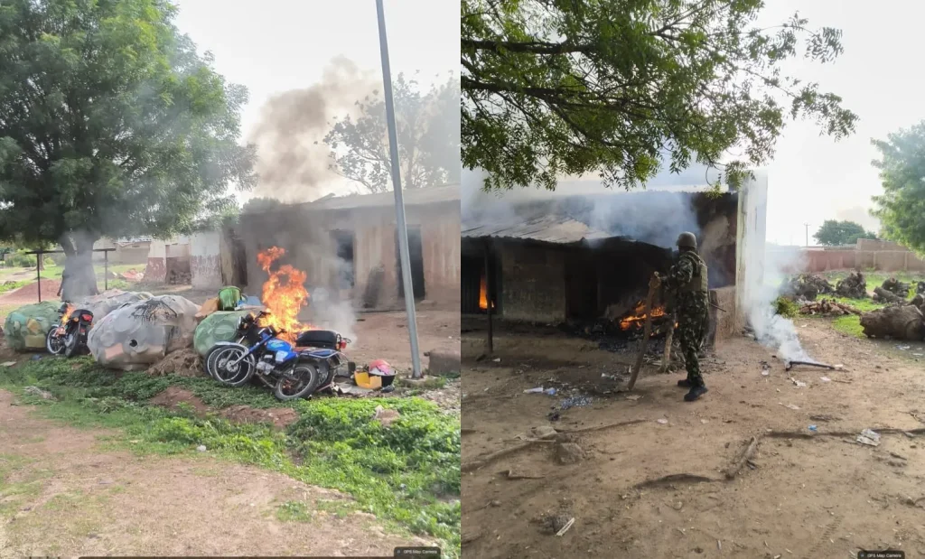 Troops destroy terrorists hideouts as offensive operations begin in Katsina 1 Troops destroy terrorists hideouts as offensive operations begin in Katsina