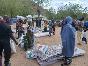 Zulum delivers relief, cash support to 434 Ngoshe residents rescued from Boko Haram 2 Zulum delivers relief, cash support to 434 Ngoshe residents rescued from Boko Haram