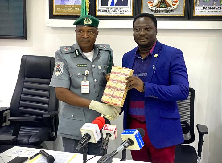 Customs hands over large consignment of seized Tramadol, Natizol tablets to NAFDAC 12 Customs hands over large consignment of seized Tramadol, Natizol tablets to NAFDAC