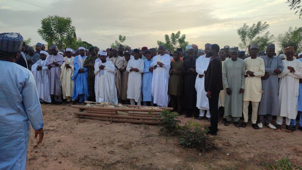 PHOTONews: Funeral of late Army Major General Rabe Abubakar at Gidan Dawa cemetery, Katsina
