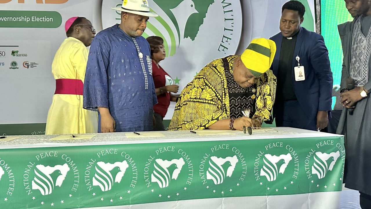 Osun election: Adeleke alleges police bias, urges peace committee to stop violence ahead of August 15 poll 1 Osun State Governor, Ademola Adeleke signs peace accord ahead of governorship election