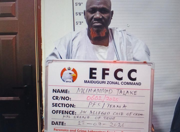EFCC arraigns one for alleged N3.8m property fraud in Maiduguri