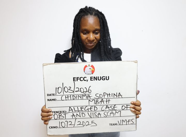 EFCC arraigns woman for alleged identity theft in Enugu 13 EFCC arraigns woman for fraud
