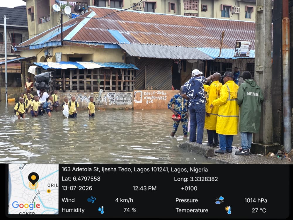 As flood risks rise, NEMA DG urges residents in vulnerable communities to relocate to safer grounds 1 Flood scene 2