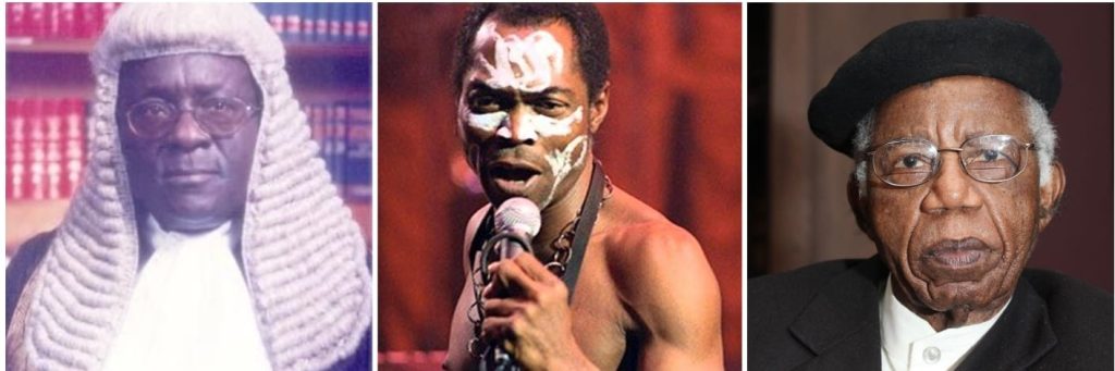 Does Nigeria miss Fela, other activists enough? 1 L R Gani Fawehinmi Fela Kuti Chinua Achebe