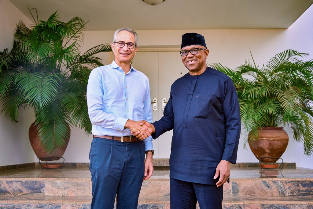 Obi meets Swiss Ambassador, seeks stronger partnership on education, healthcare, poverty reduction 1 Obi meets Swiss Ambassador, seeks stronger partnership on education, healthcare, poverty reduction
