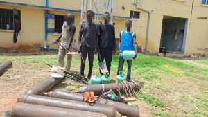 Police arrest 7 suspects, recover 285 vandalized pipelines in Adamawa 2 Police arrest 7 suspects, recover 285 vandalized pipelines in Adamawa Nigeria Police Force, through operatives of the IGP Special Task Force on Petroleum and Illegal Bunkering and the IGP X-Squad, has successfully dismantled a pipeline vandalism network operating in Adamawa State, leading to the arrest of seven suspects and the recovery of 285 pieces of vandalized Nigerian National Petroleum Company (NNPC) pipelines. The Force spokesman, CSP Anietie Iniedu, confirmed this in a statement issued on Tuesday in Abuja. CSP Iniedu said: "Acting on credible intelligence received on 9th July 2026, operatives intercepted a J5 bus fully loaded with suspected vandalized NNPC pipelines along the Yola–Numan Road in Adamawa State. "The vehicle was driven by one Paul Joshua and accompanied by one Paul Ishiyaku. He said the operation subsequently led to the arrest of seven suspects identified as Haruna Usman (28), Haruna Muhammed Sule (30), Dabus Peter (38), Ahmad Adamu (19), Sadik Ibrahim (31), Paul Joshua (49), and Paul Ishiyaku (48). Further searches conducted during the operation resulted in the recovery of two hundred and eighty-five (285) pieces of vandalized pipelines, six (6) gas cylinders, diggers, shovels, one J5 bus with registration number KRD 767 XC, blue in colour, and other equipment suspected to have been used in the commission of the crime. All recovered exhibits have been secured as evidence. He said the suspects are currently in police custody, while investigations are ongoing to determine the full scope of the criminal enterprise and identify other individuals connected to the vandalism network. He said: "the Nigeria Police Force under the administration of the Inspector-General of Police, IGP Olatunji Rilwan Disu, psc (+), NPM, reiterates its commitment to the protection of critical national infrastructure and the fight against economic sabotage. Members of the public are encouraged to remain vigilant and continue providing timely and credible information to support ongoing efforts aimed at combating crime and safeguarding national assets across the country.