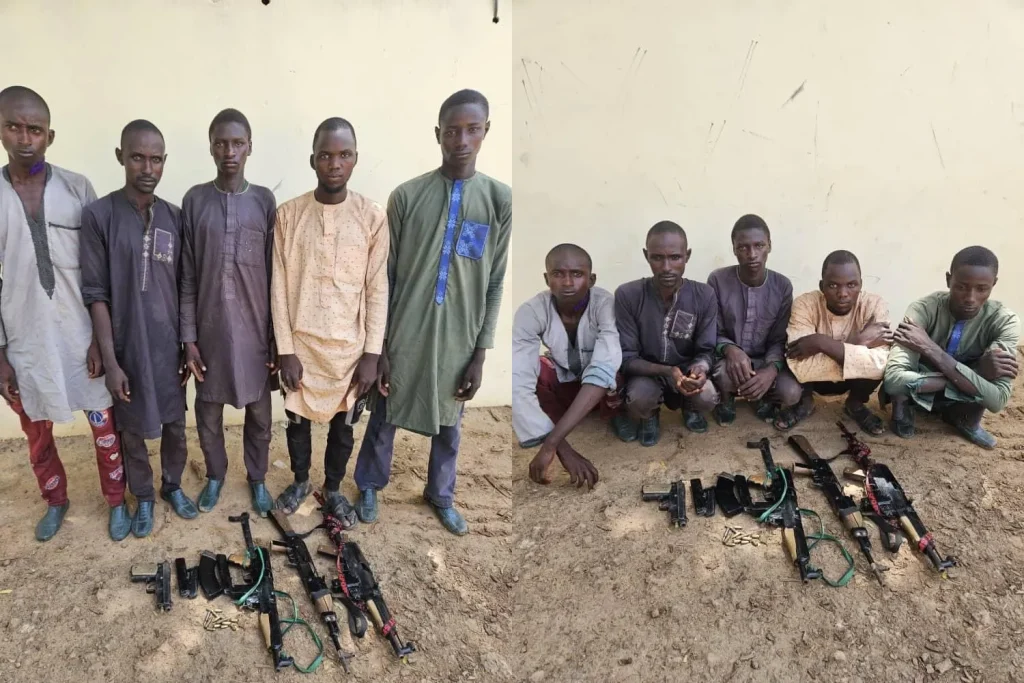 Troops arrest 5 suspected kidnappers, recover arms in Yobe 1 Troops arrest 5 suspected kidnappers, recover arms in Yobe